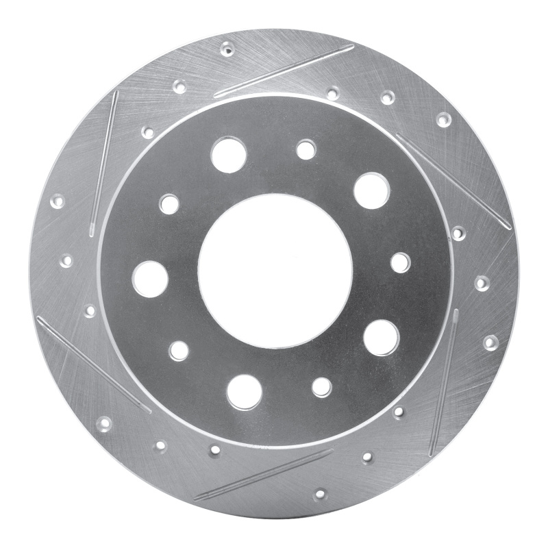 R1 14-21 Ram Promaster 2500 Rear Left Drilled & Slotted Silver Brake Rotor