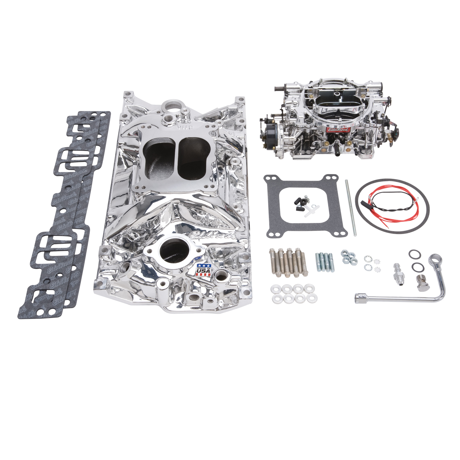 Single-Quad Manifold and carb Kit for Small-Block Chevy Vortec heads (20274)