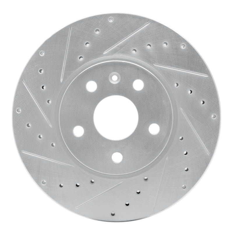 R1 10-25 Buick ALLURE Front Left Drilled & Slotted Silver Brake Rotor