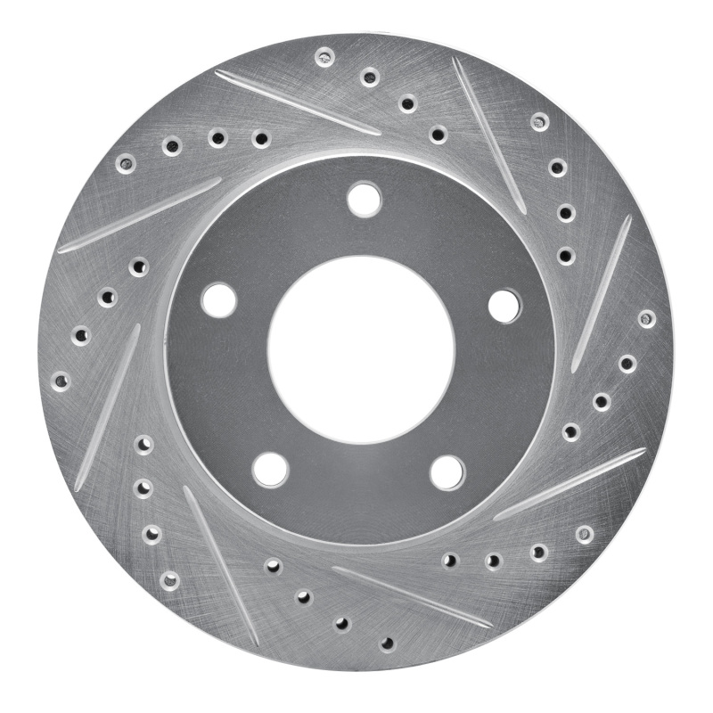 R1 69-78 Cadillac Eldorado Front Right Rear Right Drilled & Slotted Silver Brake Rotor