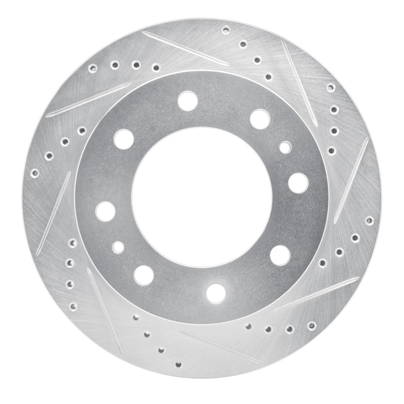 R1 75-80 Ford E-250 Econoline Club Wagon Front Right Drilled & Slotted Silver Brake Rotor