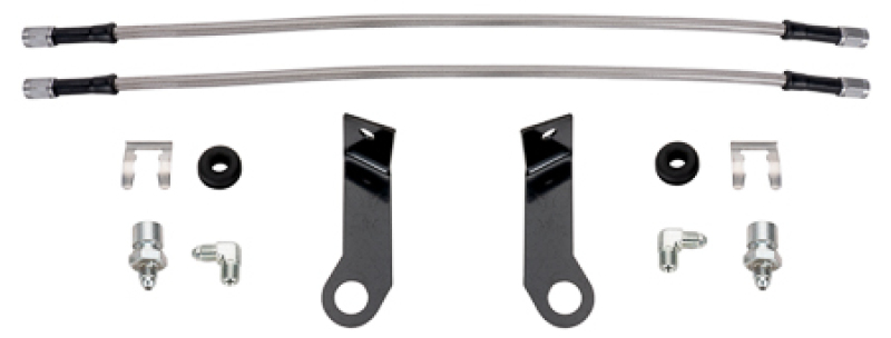 Wilwood 15-21 Toyota 4Runner Flexline Kit 14in M10-1.00 IF 1/8-27 NPT w/ Bracket
