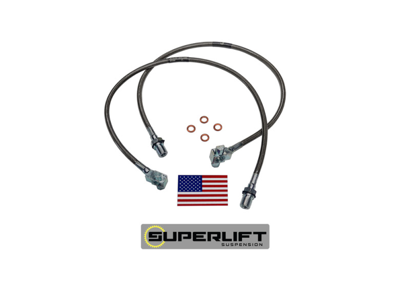 Superlift 71-78 GM Pickup/Blazer/Suburban with 8-12in Lift Kit (Pair) Bullet Proof Brake Hoses