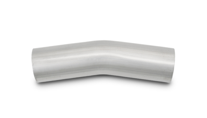 Vibrant 3.5in OD T304 SS 15 Deg Mandrel Bend 5in Leg Length (5.5in Centerline Radius)