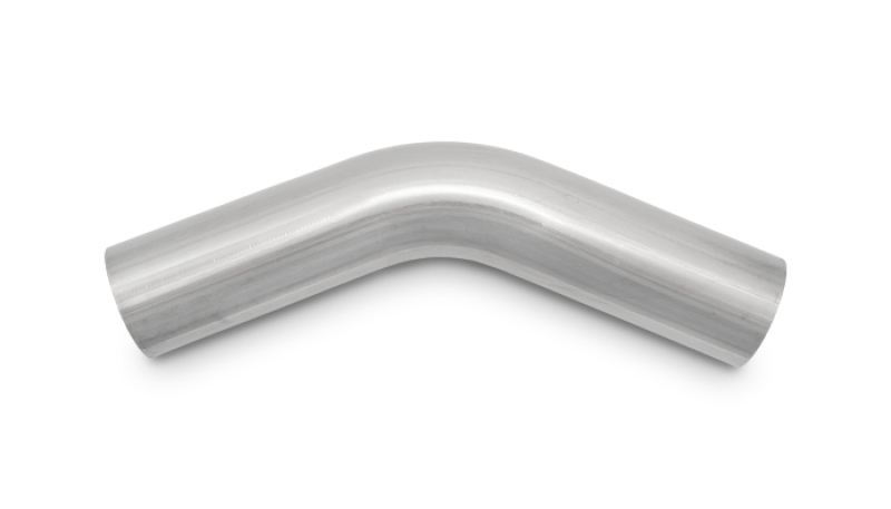 Vibrant 2.75in O.D. T304 SS 45 deg Mandrel Bend 6in x 6in leg lengths (4.125in Centerline Radius)