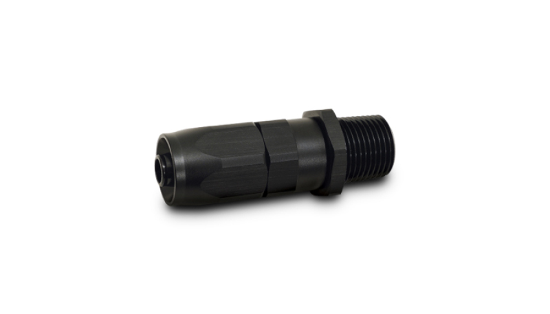 Vibrant -12AN Male NPT Straight Hose End Fitting - 1/2 NPT