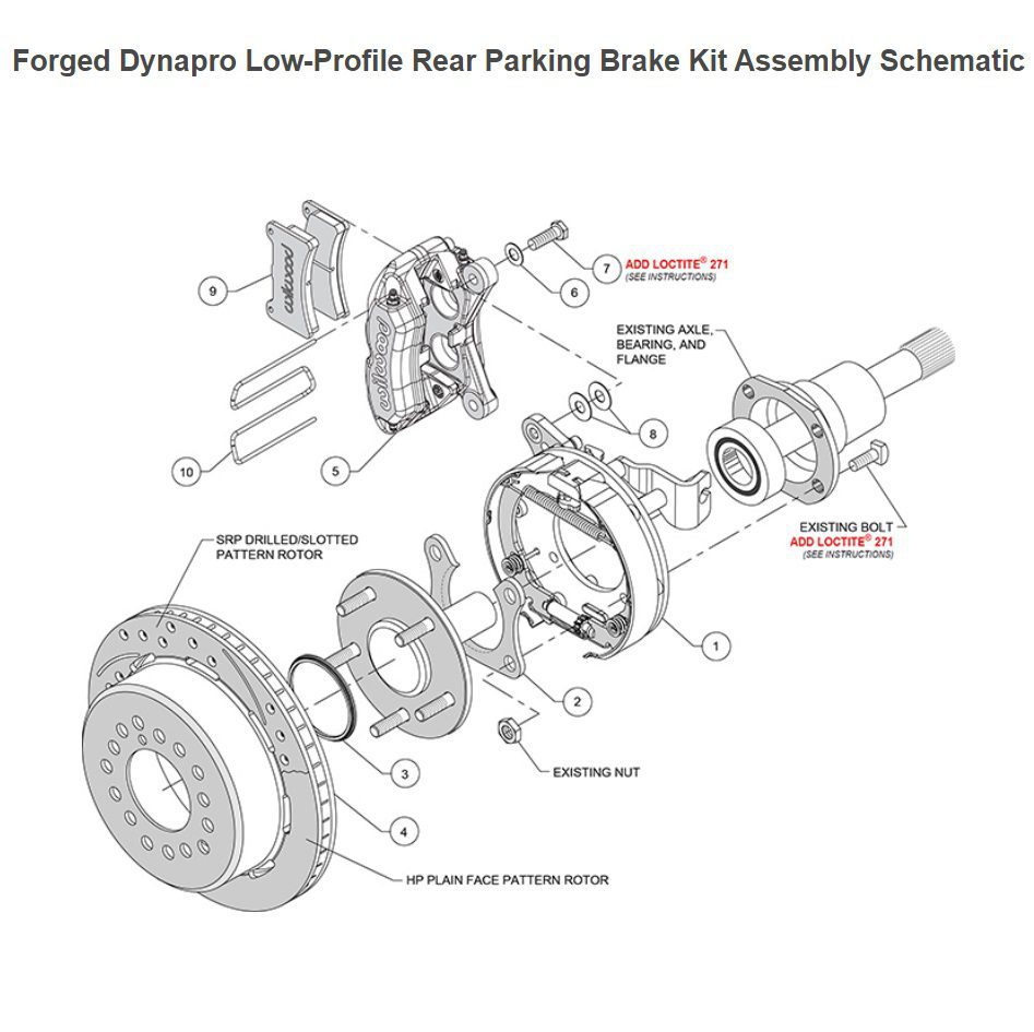 Wilwood Forged Black Dynapro 11″ Rear Brake Kit