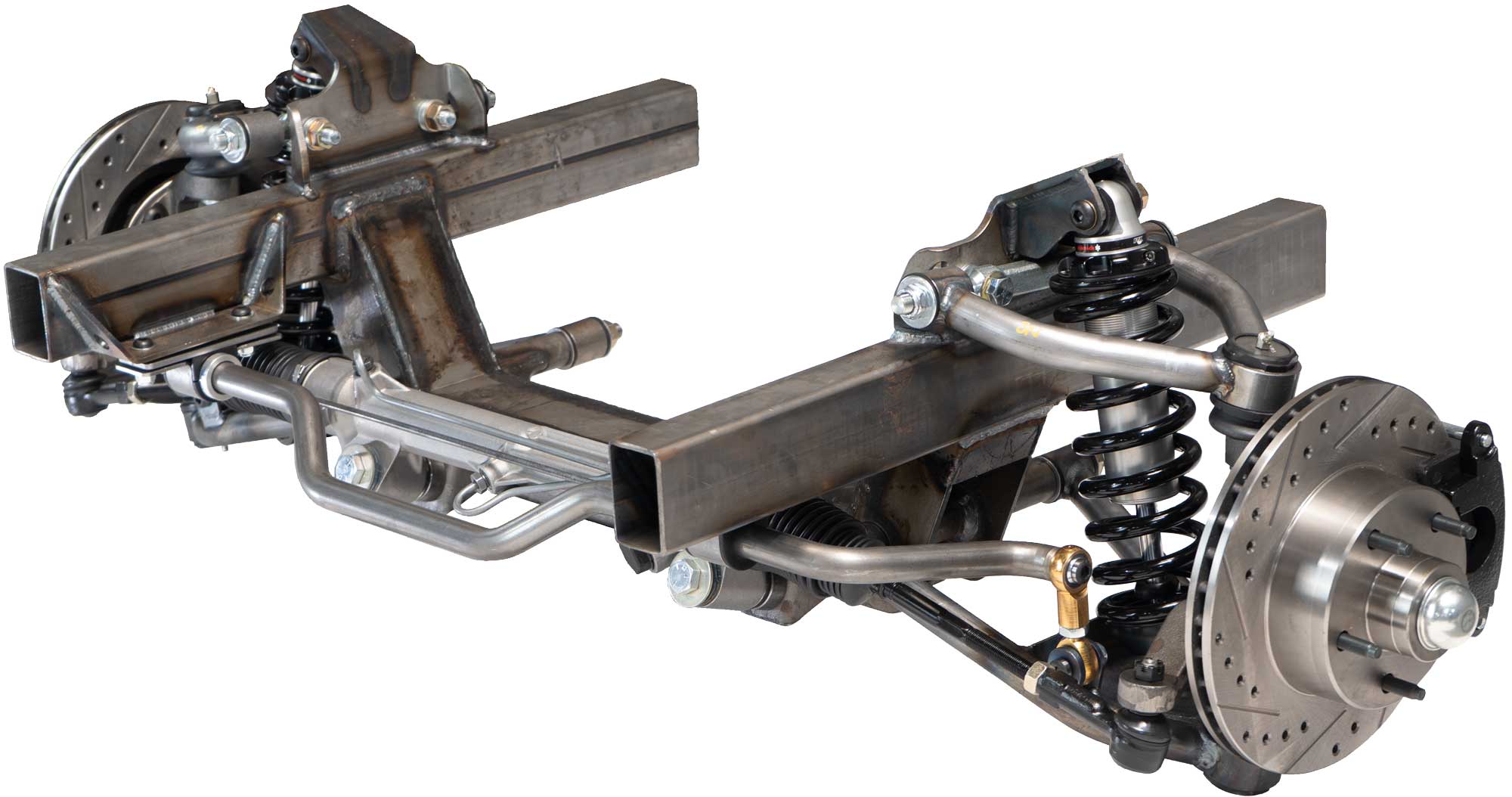 Pro Touring IFS (34″ outside frame rail width) 4.5″ Bolt pattern/Dropped Spindles