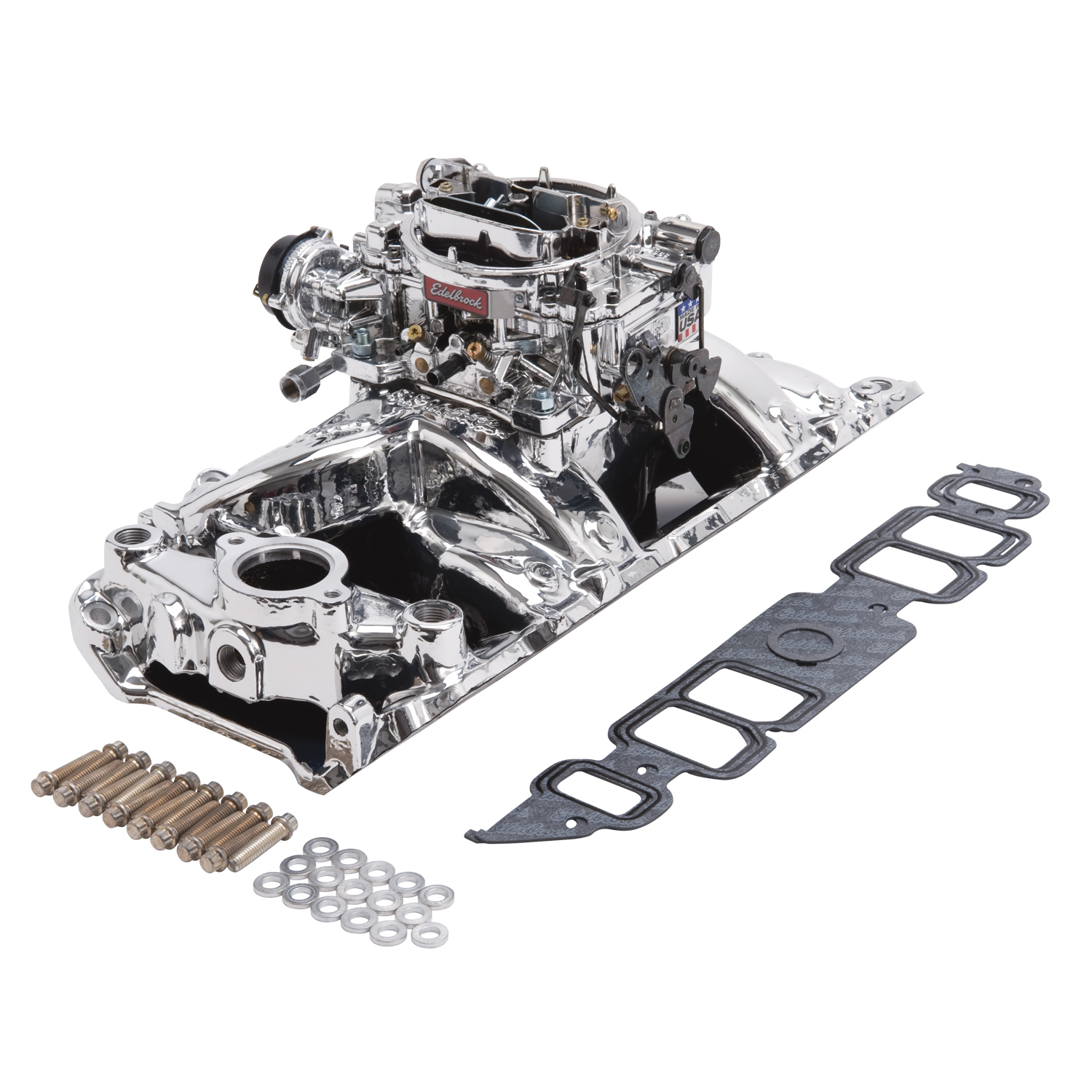 Single-Quad Manifold and carb Kit for Big-Block Chevy Rectangular Port (20644)