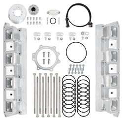 ICT Billet Hellcat Supercharger to LS Rectangle Port Head Adapter Kits INA-LS3-HC01