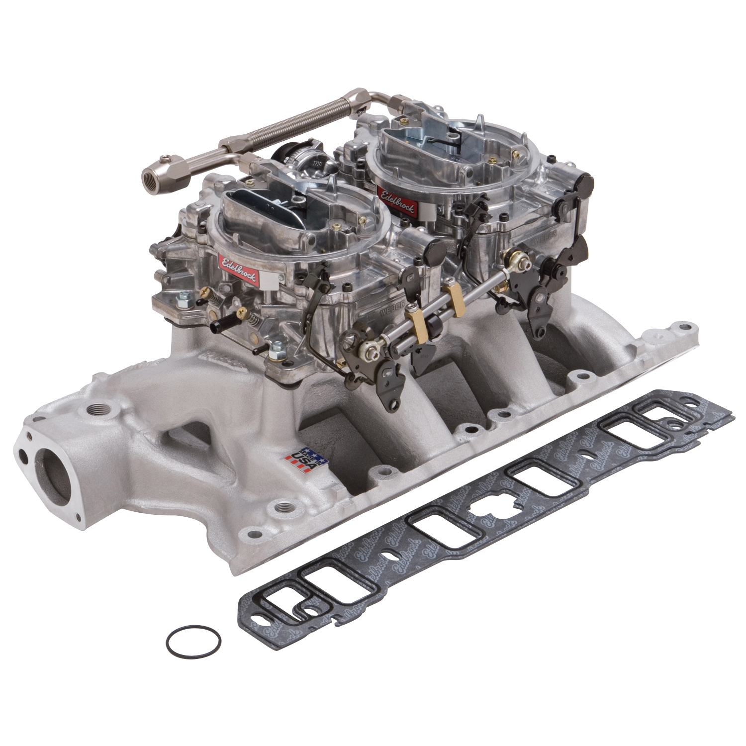 RPM Dual-Quad manifold and carb Kit for Small-Block Ford 351-W (2085)