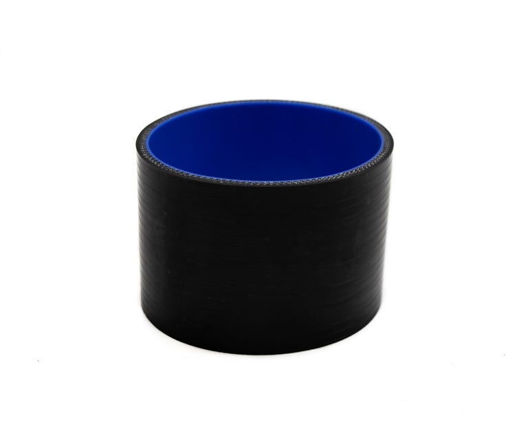 BTR Silicone 4.00" Straight Coupler - 3" Long Black