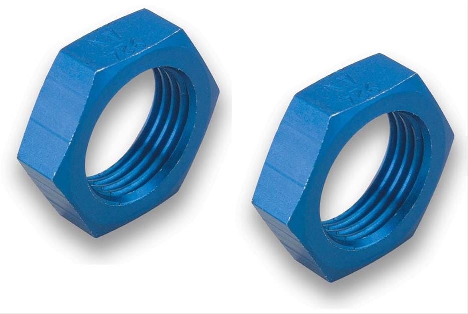 Earl's Bulkhead Nut - 6AN - Blue - 592406ERL
