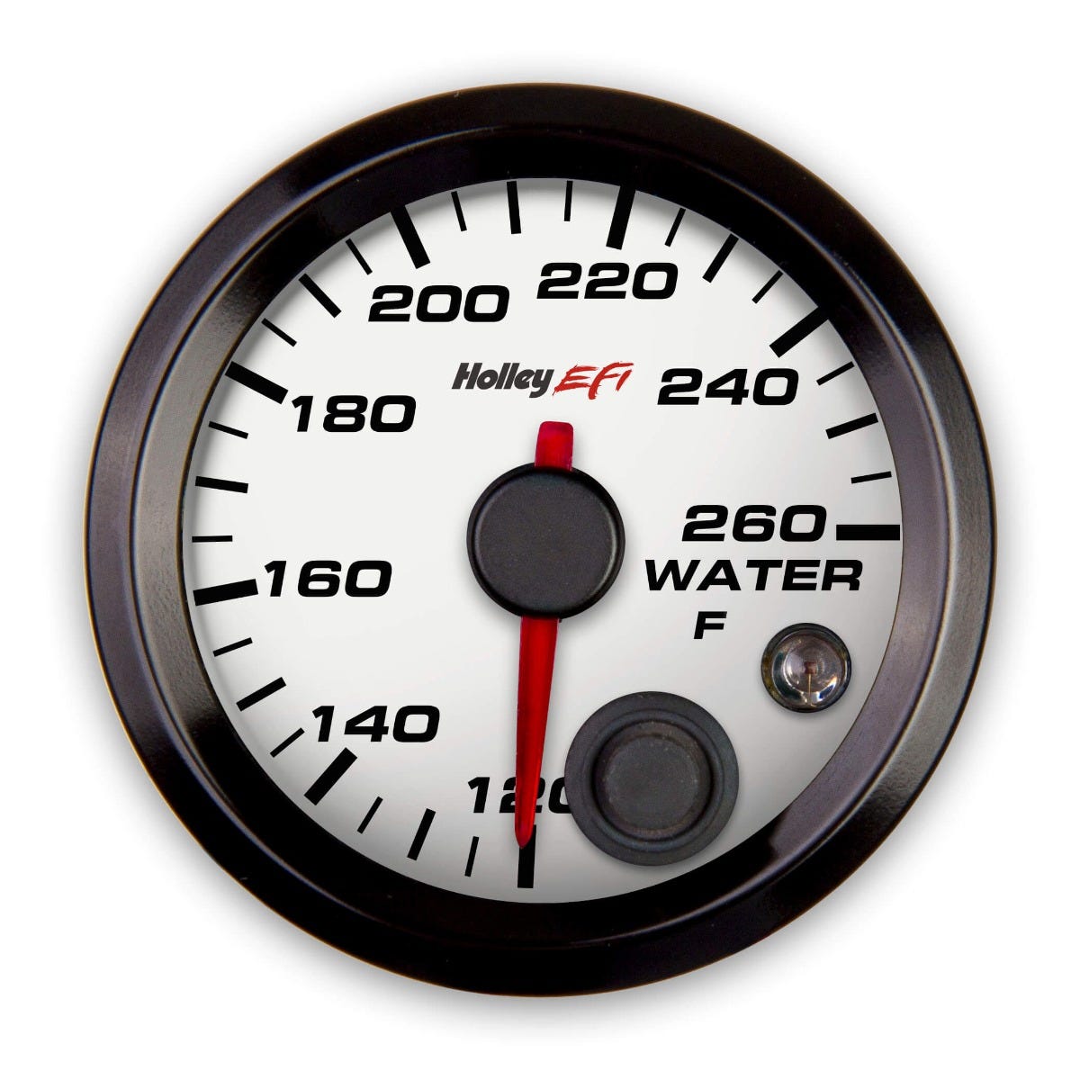 Holley EFI - 2-1/16" Coolant Temp Gauge - 120-260F - CAN Bus - White - 553-128W