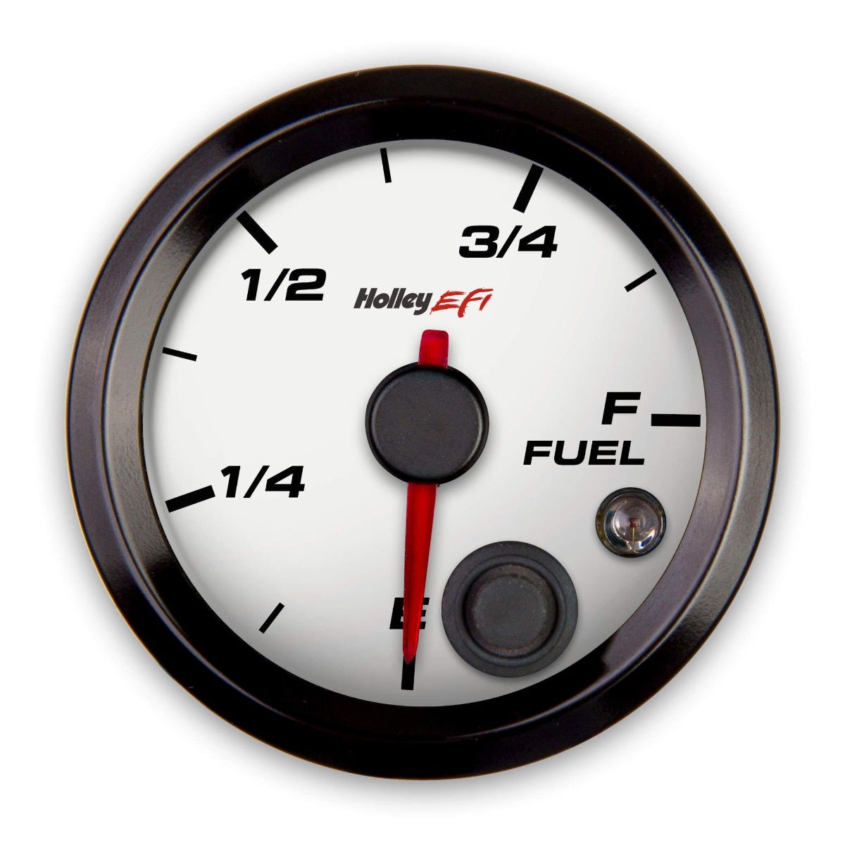 Holley EFI - 2-1/16" Fuel Level Gauge - Programmable - White - 553-133W