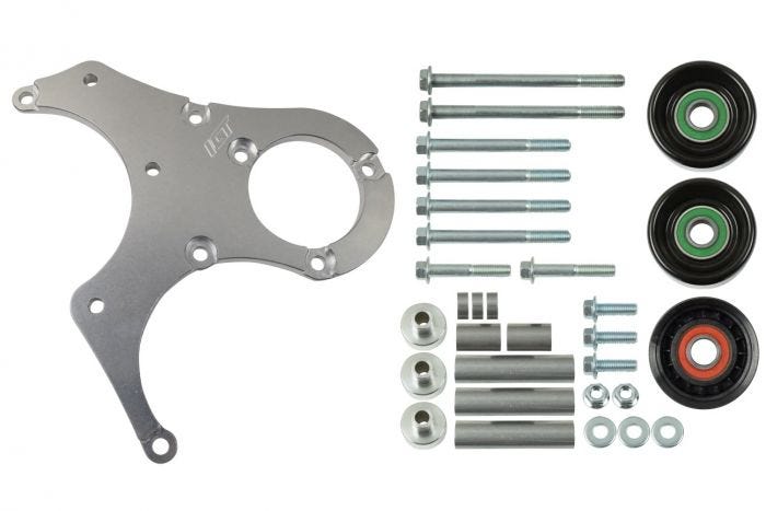 ICT Billet Alternator Bracket Kit - for Foxbody Mustang - 98-02 CAMARO/04-06 GTO Balancer - 551791-2