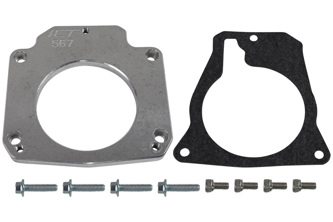 ICT Billet Throttle Body Adapter - 4-BOLT to 3-BOLT - ICT-551567