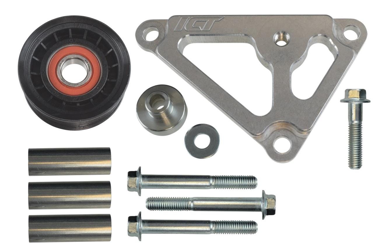 ICT Billet Power Steering Delete Bracket Kit - C5/SS SEDAN/G8/04-06 CTS-V Balancer - 551776-1