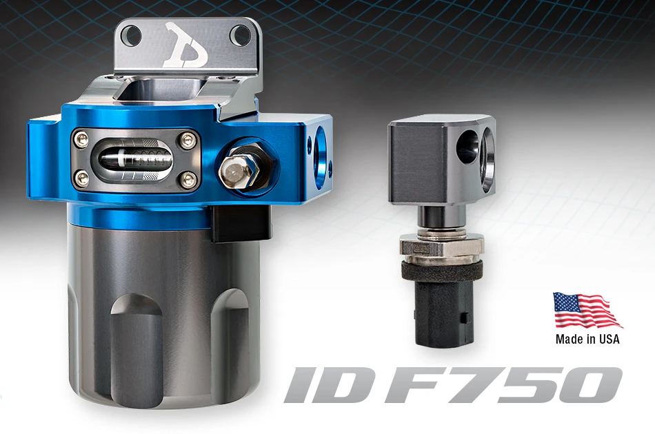 INJECTOR DYNAMICS FUEL FILTER - 200GPH - 20 MICRON - 8AN - IDF750