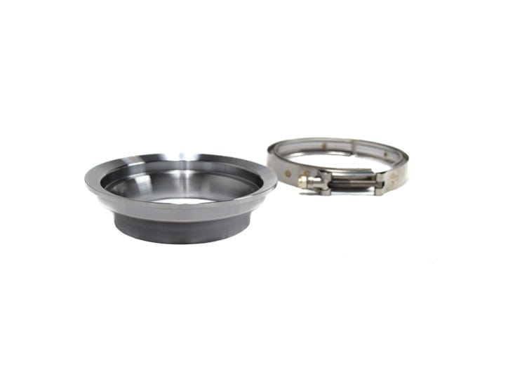 BTR 5" to 4" MILD STEEL REDUCER DOWNPIPE FLANGE - T6 - S400 - WITH CLAMP - BTR48795