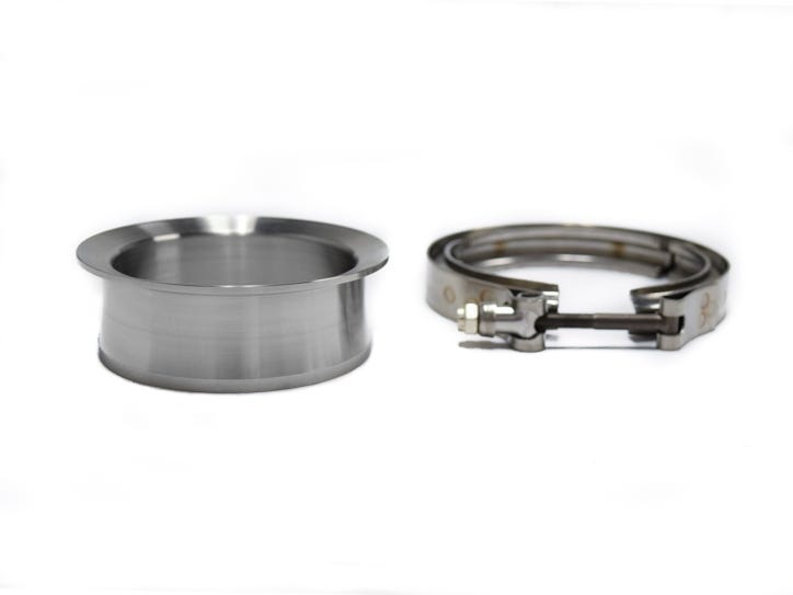 BTR 3.5" Stainless Steel Downpipe Flange Kit - with Clamp - BTR51399