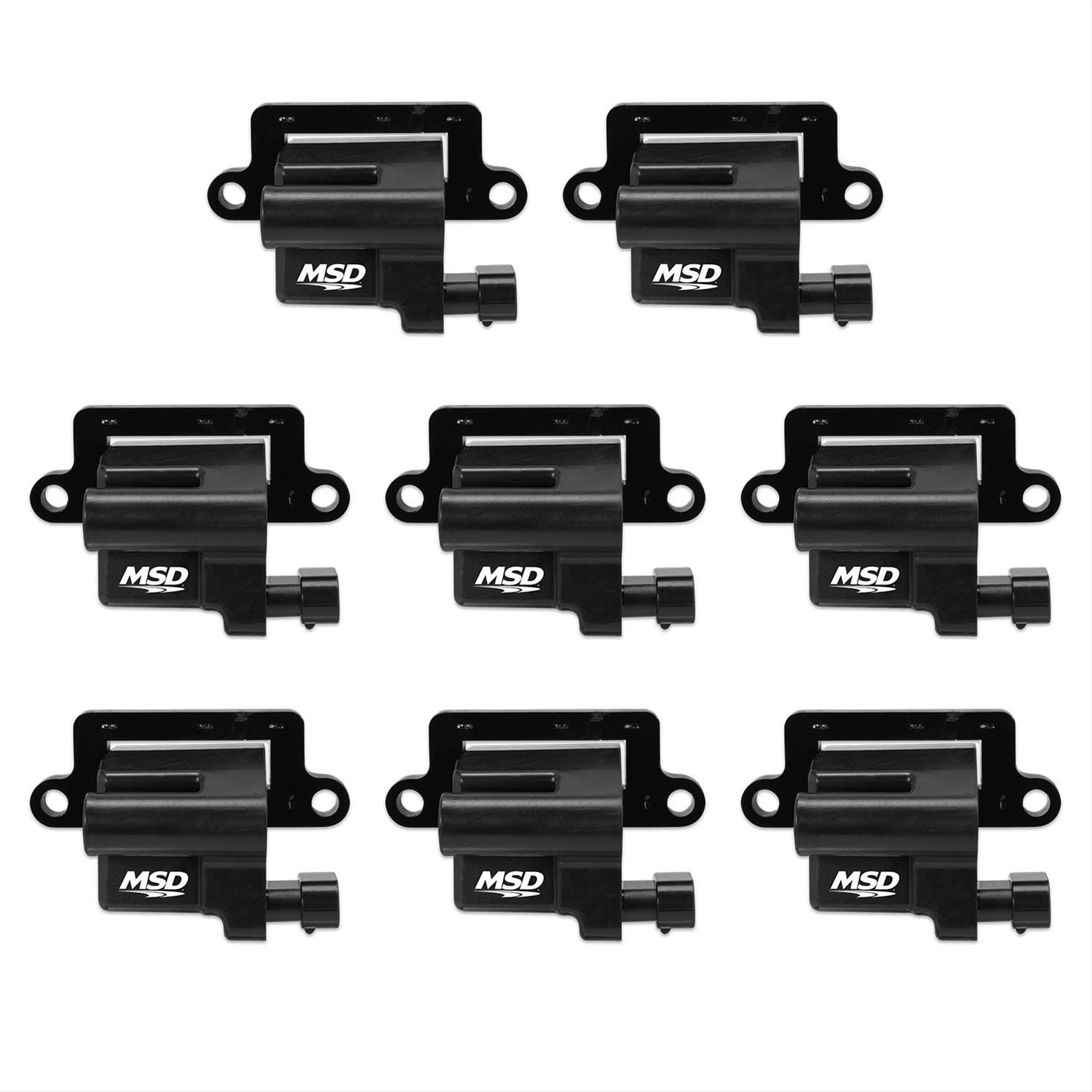 MSD BLACK GM L-SERIES TRUCK 8-PACK COILS, '99-'09 - 826483