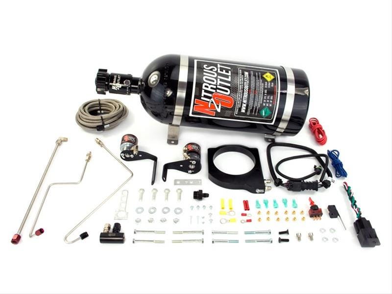 Nitrous Outlet 102MM Fast Intake - 2010-2015 Camaro Hardline Plate System - 50-200HP - No Bottle - 00-10119-102-00