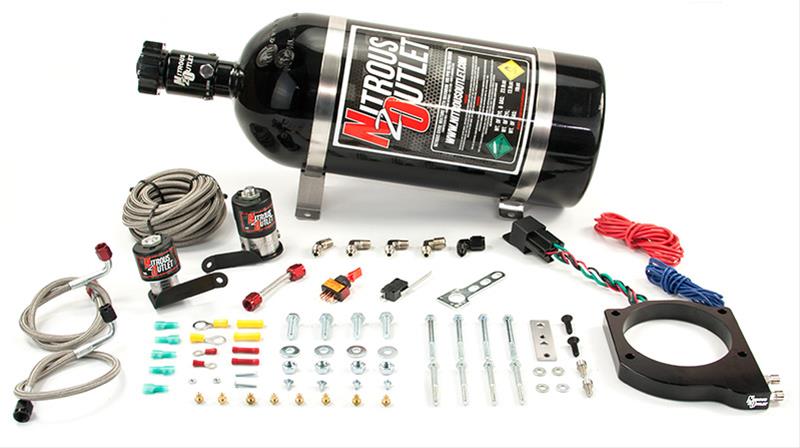 Nitrous Outlet 2009-2014 CTS-V 102MM Plate System - 50-200HP - 10LB Bottle - 55 PSI - 00-10176-10