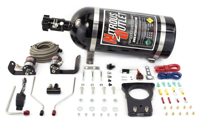 Nitrous Outlet 78MM - 2004 GTO Hardline Plate System - 50-200HP - 12LB Bottle - 00-10121-78-12