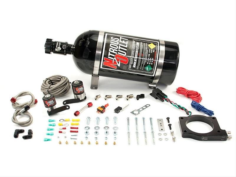 Nitrous Outlet 2009-2014 CTS-V 90MM Plate System - 50-200HP - 12LB Bottle - 55 PSI - 00-10175-12