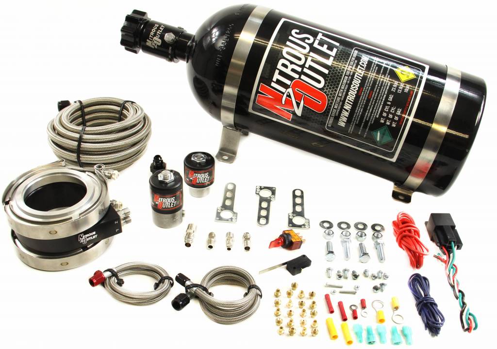 Nitrous Outletinterspooler -3" - Turbo Nitrous Plate System - Wet - 50-200HP - 15LB Bottle- 00-10050-15