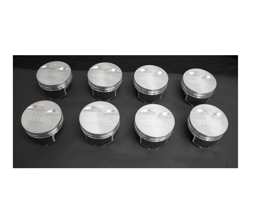 BTR Piston Set - Gen III/IV LS -  3.780" Bore - 3.622" Stroke - 6.125" Rod - 2CC Flat Top - BTRP325125FT2-8