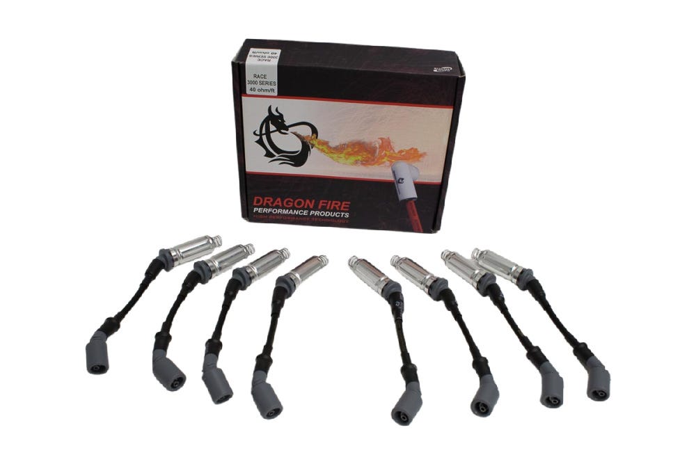 DRAGON FIRE PERFORMANCE 40 OHM PLUGWIRES - BLACK - GEN V LT ENGINES - SPW3301-BK