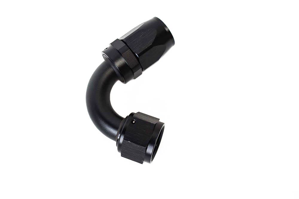 BTR AN Fittings - 120° - 12AN Hose End - Black - HF-120-012
