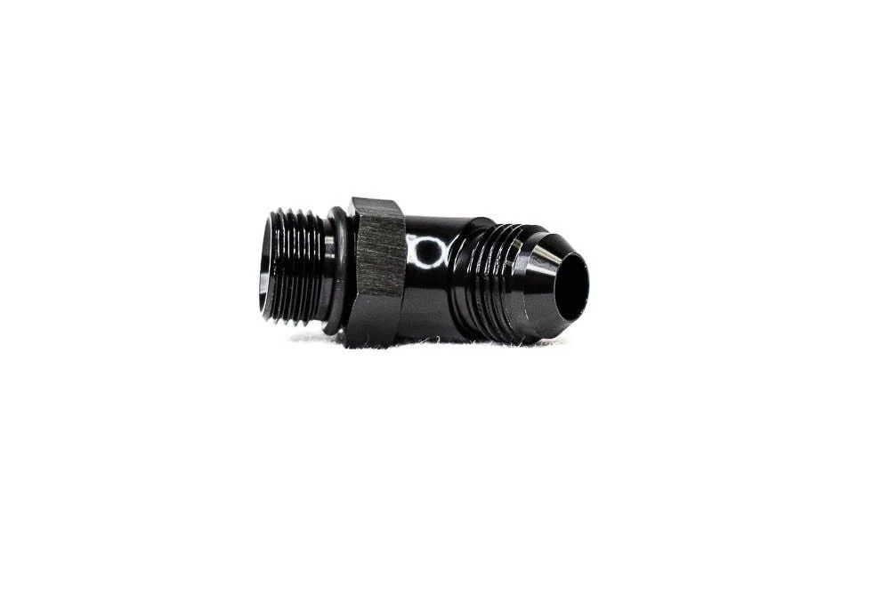 BTR AN Fitting - AN to ORB Adapter - 8 ORB to 8AN - 45° - Black - ADPT-02-006-45