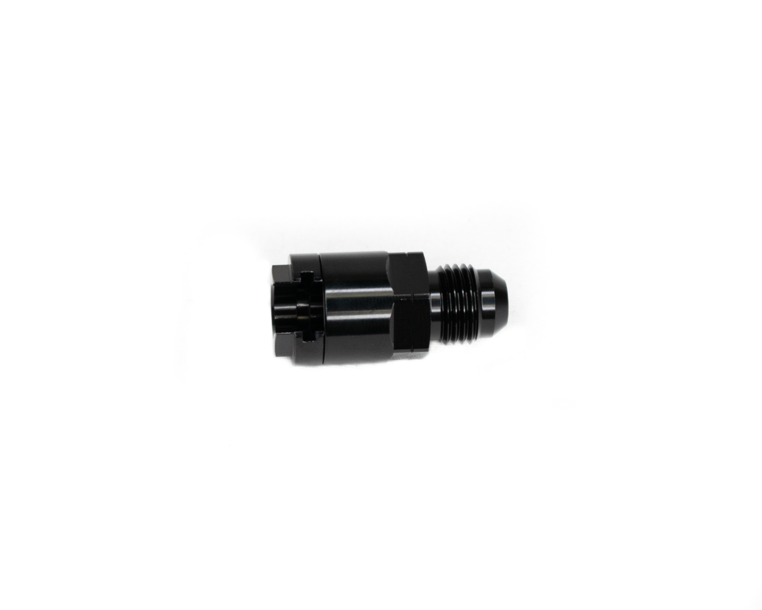 BTR AN Adapter - 6AN to 5/16" Female Premium Quick Connect - Black - ADPT-03-007