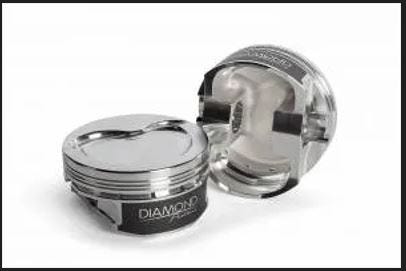 Diamond Piston Set - 4.125" Bore - 4.000" Stroke - 6.125" Rod - 16CC Dish - DMD1750227