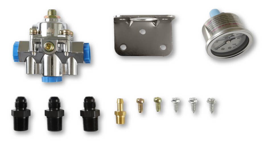 HOLLEY REGULATOR KIT - GAUGES AND FITTINGS - 12-882KIT