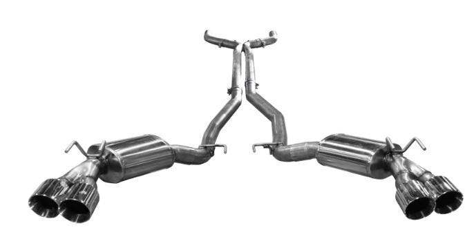 American Racing Headers Pure Thunder Cat Back - 2012-2015 ZL1/Z28 - Quad Tips - CAZ28-14300SCBK