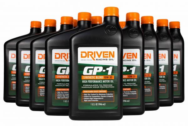 Driven GP-1 Motor Oil - 10W30 - 12 Quart Case - 19306-12