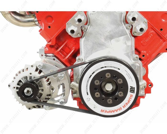 ICT Billet LS Camaro Spacing Low Mount Alternator Bracket - 551177LS0-2