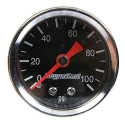 Magnafuel Fuel Pressure Gauge - 0-100 PSI - Black - MP-0103