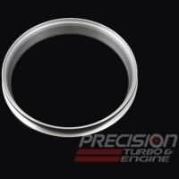 PRECISION TURBO EXHAUST FLANGE - PRO MOD VBAND HOUSING - 4.5" TURBINE - MILD STEEL - 074-3066