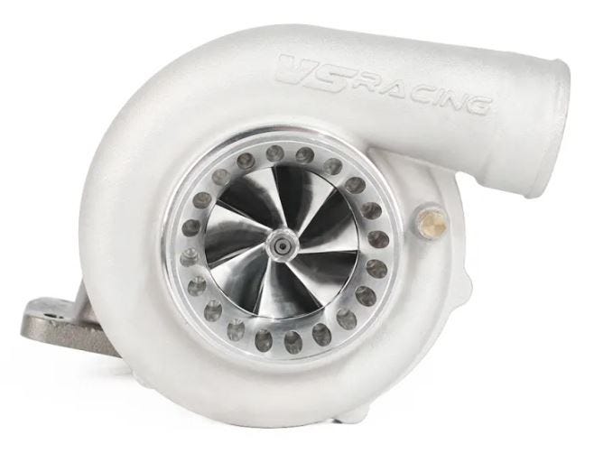VS Racing Turbocharger - Billet Wheel - T4 Flange - Journal Bearing - .81AR - Reverse Rotation - VSR7070BLT81JB-R