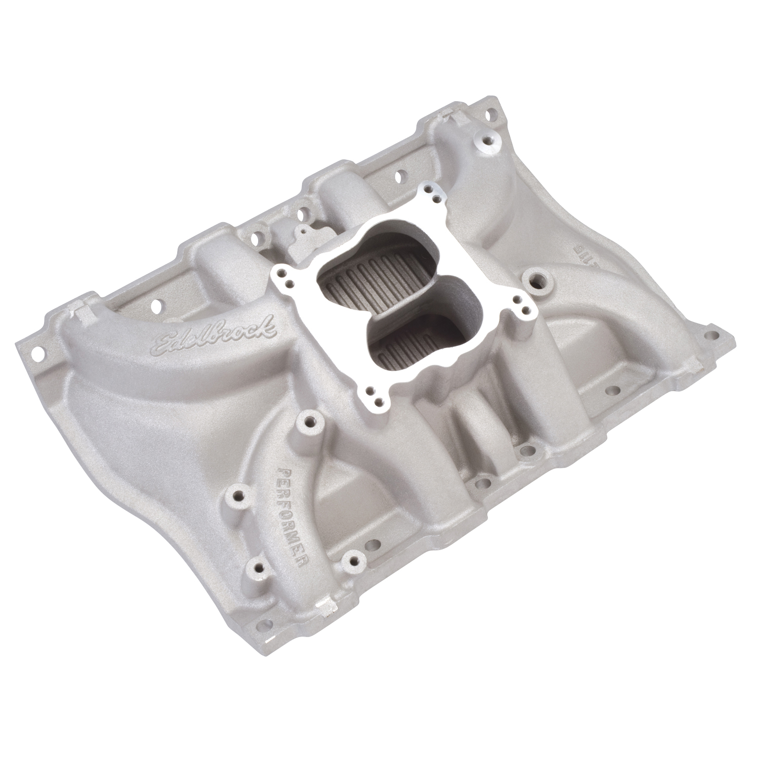 Performer Intake Manifold for 1968-1976 Cadillac 472-500, Satin Finish (2115)