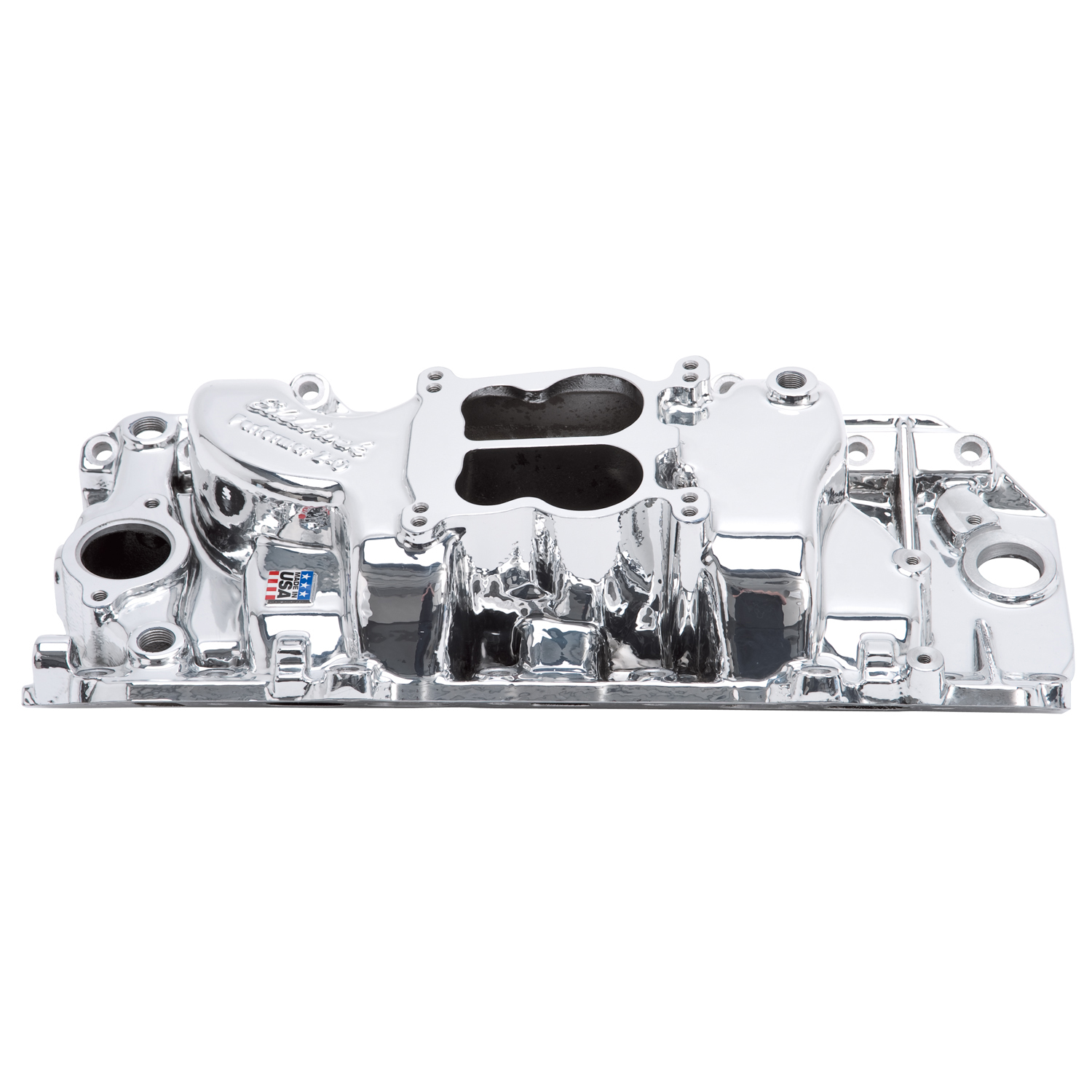 Performer 2-O Intake Manifold for 1965-90 Big-Block Chevy, EnduraShine Finish (21614)