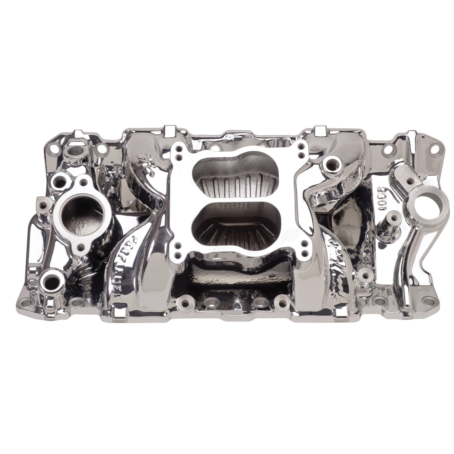 Performer Air-Gap Intake Manifold for 1955-86 S/B Chevy, EnduraShine Finish (26014)