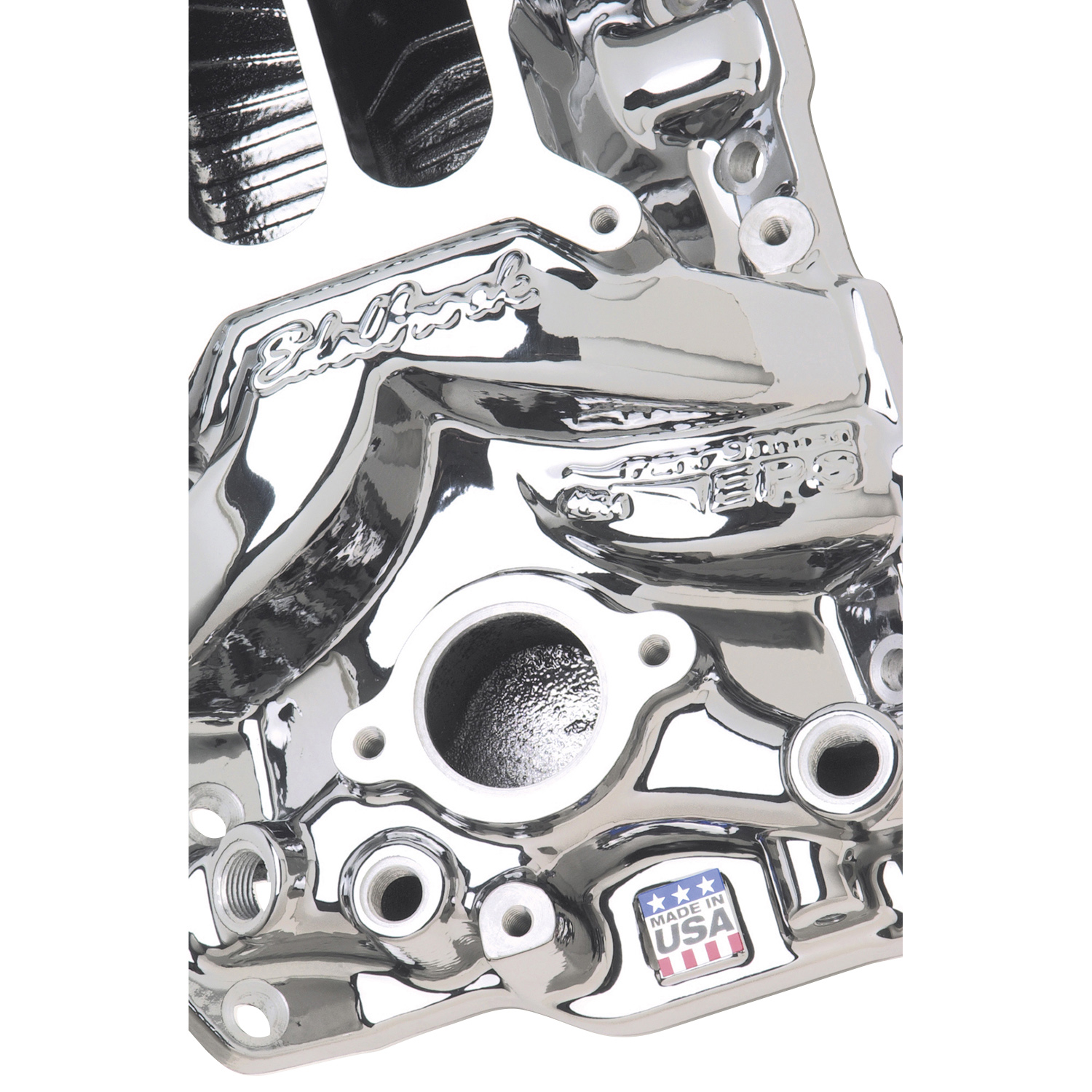 Performer EPS Intake Manifold for 1955-86 Small-Block Chevy, EnduraShine Finish (27014)