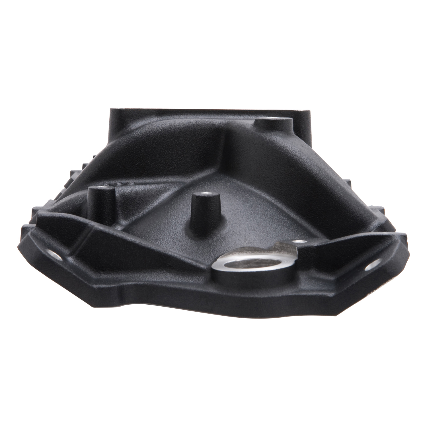Performer EPS Manifold w/Oil Fill Tube for Small-Block Chevy, Black Finish (27033)