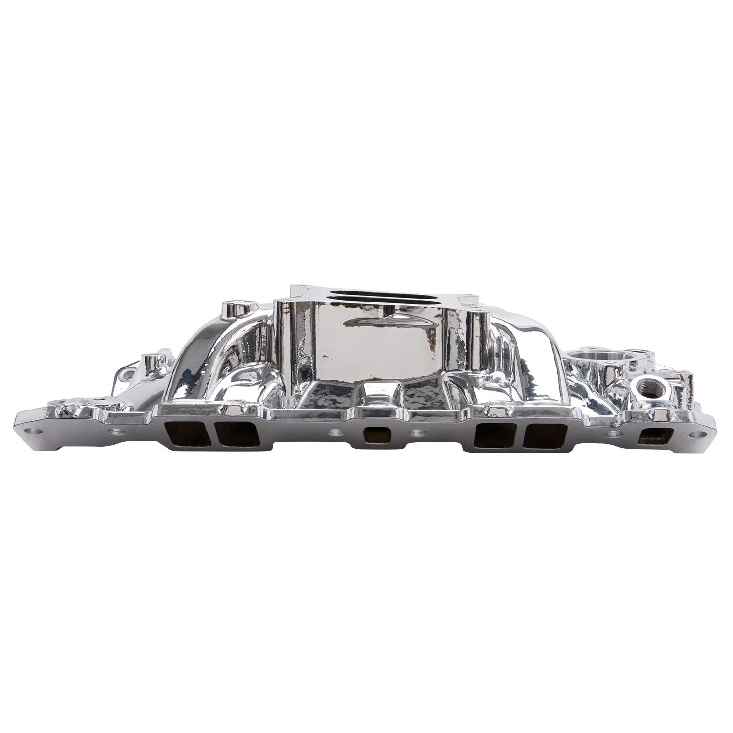 Performer EPS Manifold w/Oil Fill Tube for Small-Block Chevy, EnduraShine Finish (27034)